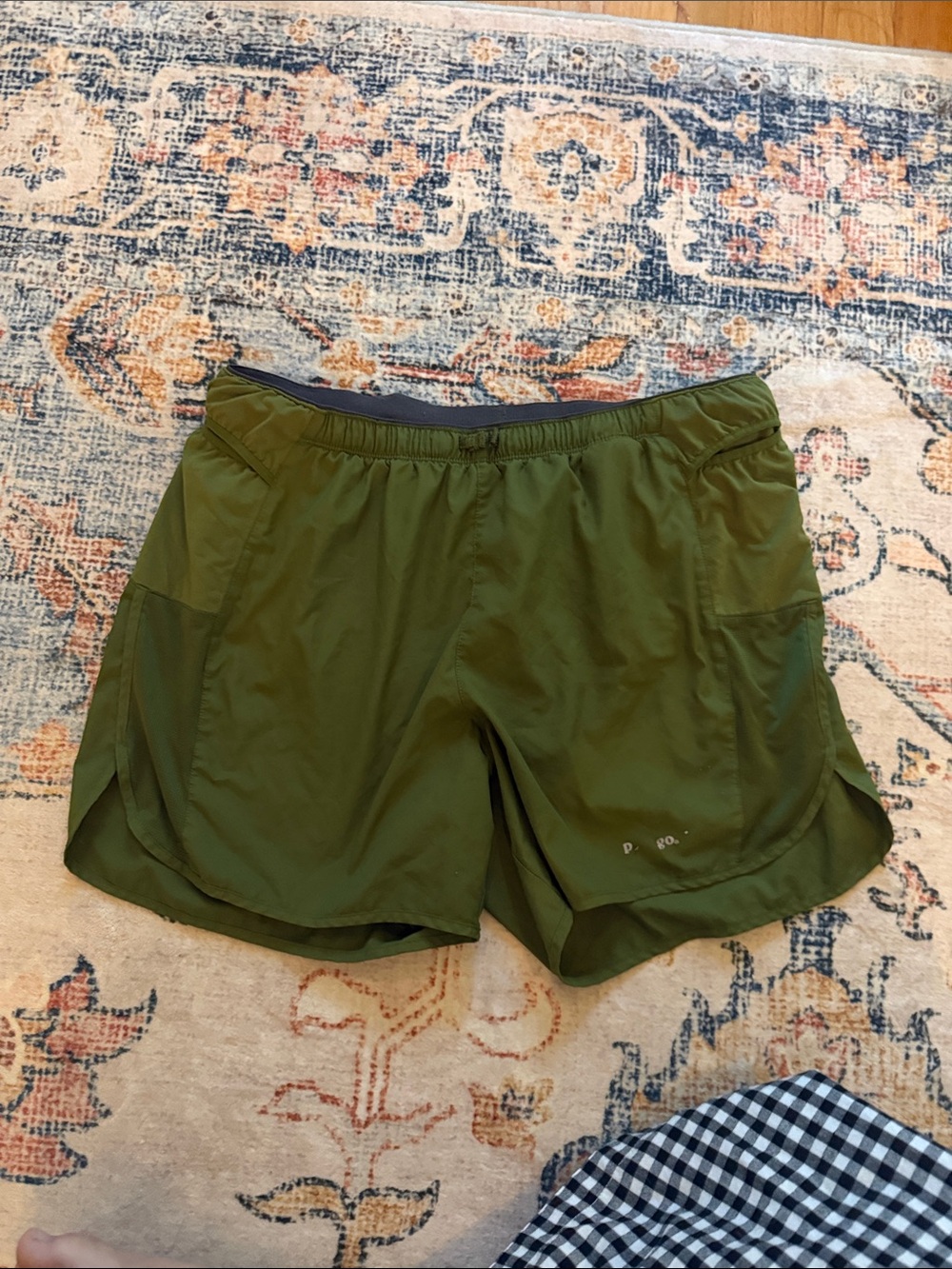 Patagonia Olive Athletic Running Shorts - Men's